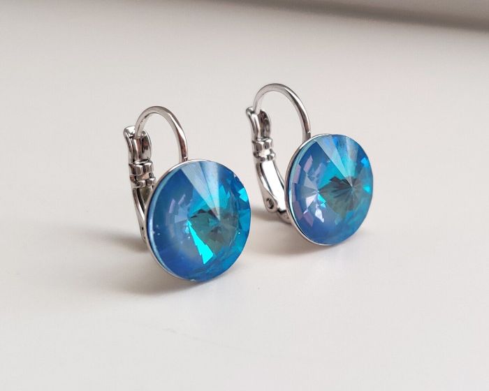 Earrings with Swarovski crystals 1.2 cm - 82