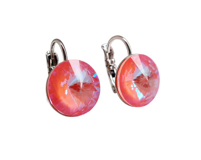 Earrings with Swarovski crystals 1.2 cm - 108