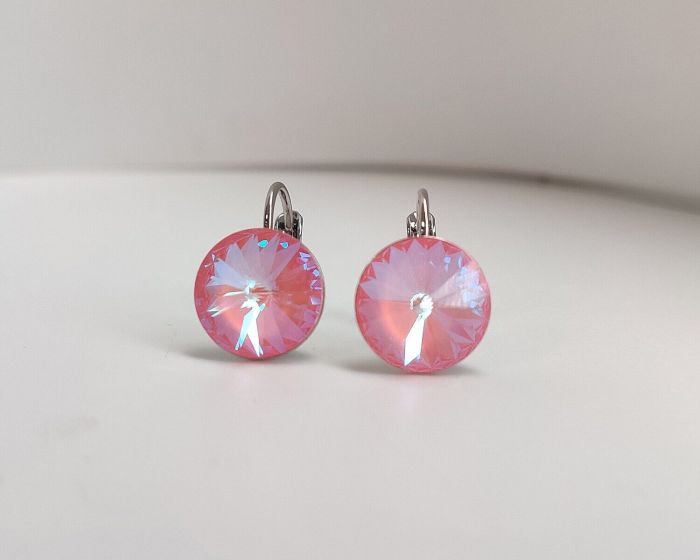 Earrings with Swarovski crystals 1.2 cm - 108