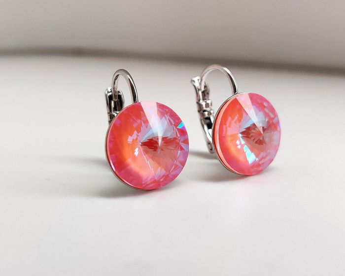 Earrings with Swarovski crystals 1.2 cm - 108