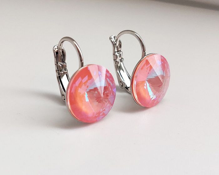 Earrings with Swarovski crystals 1.2 cm - 108