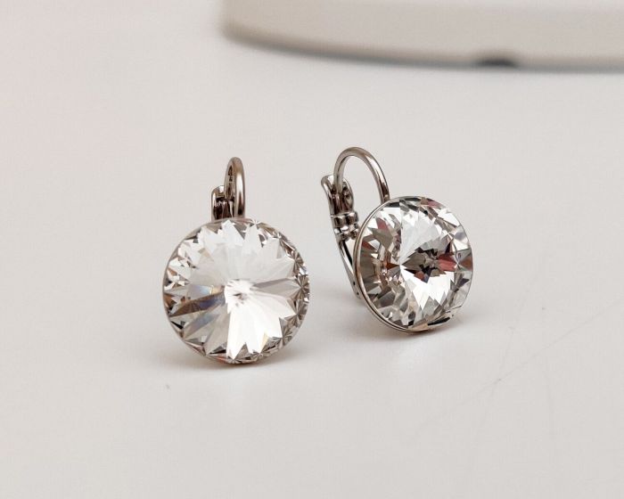Swarovski crystal earrings 1.2 cm - 02
