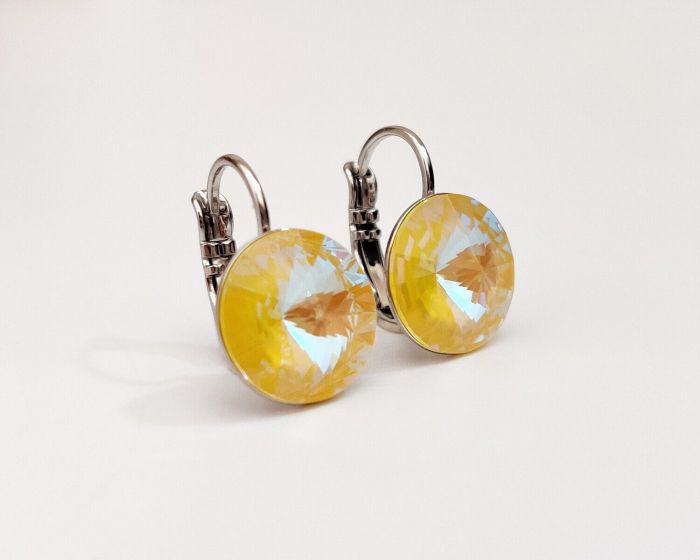 Earrings with Swarovski crystals 1.2 cm - 95