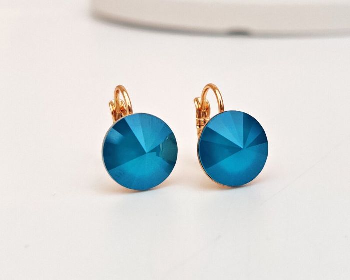 Earrings with Swarovski crystals 1.2 cm - 43