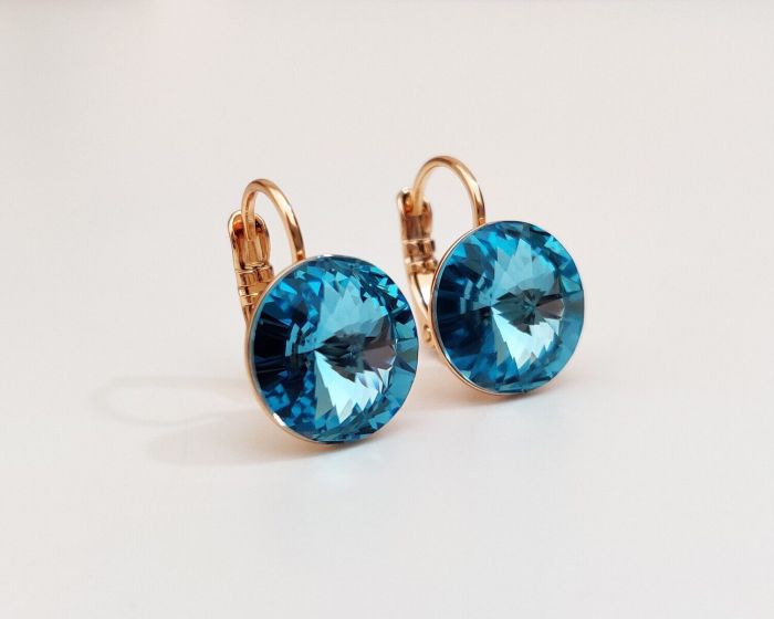 Earrings with Swarovski crystals 1.2 cm - 41