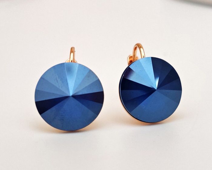 Earrings with Swarovski crystals 1.4 cm - 79