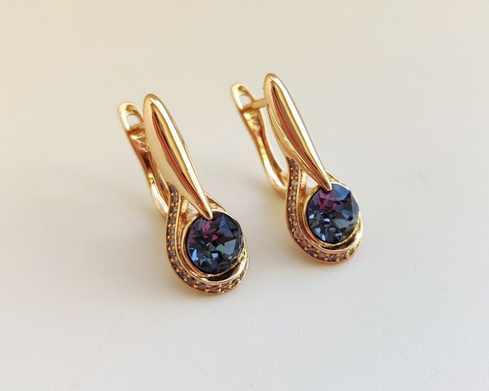 Earrings with Swarovski crystals R2595712007440