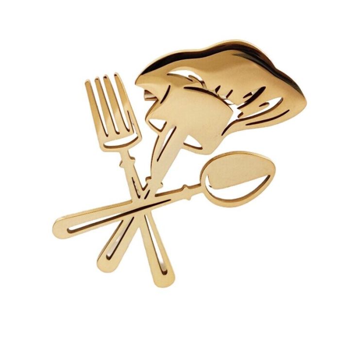 Steel brooch R266374907180