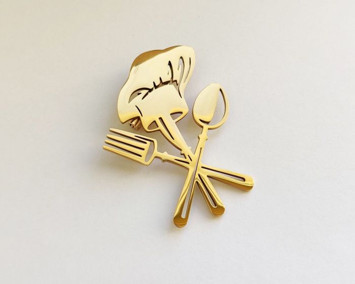 Steel brooch R266374907180