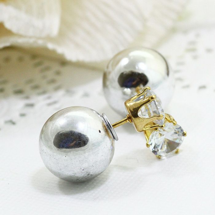 Dior-style earrings E174200070 (1 cm) E1742