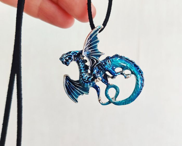 Blue Water Dragon Brooch G721174907180