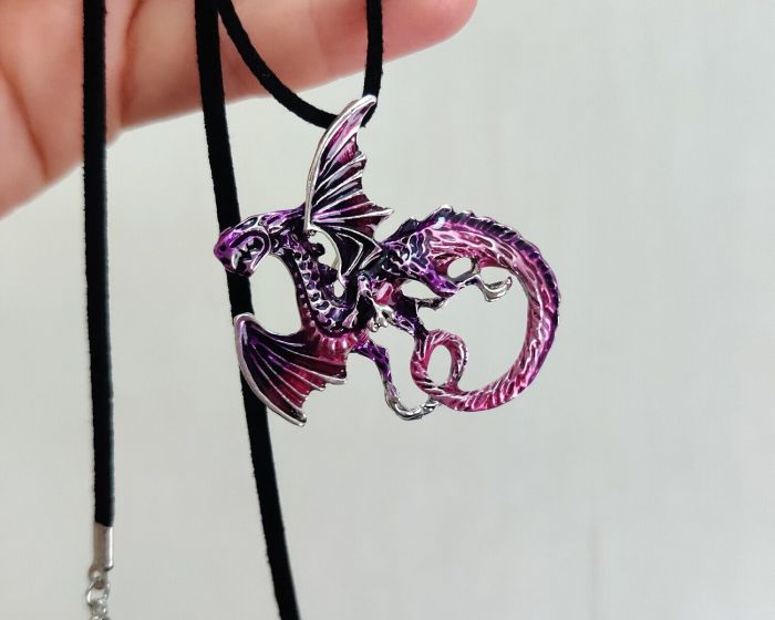 Purple Dragon Brooch G721274907180