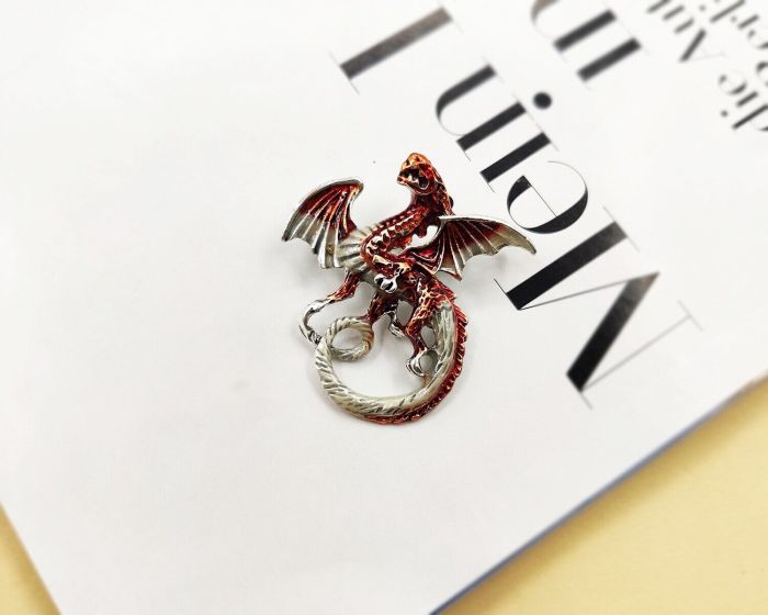 Fire Dragon Sign Brooch G721474907180