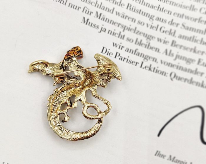 Golden Dragon Brooch G721574907180