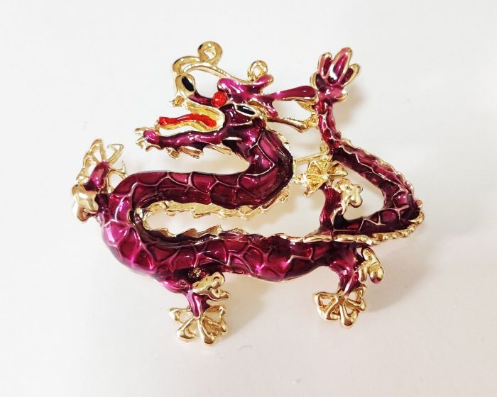 Golden Dragon Brooch G738275907195