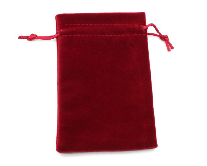 Gift bag, velvet (10*15cm) G1007 / Red