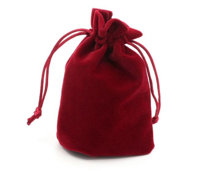Gift bag, velvet (10*15cm) G1007 / Red