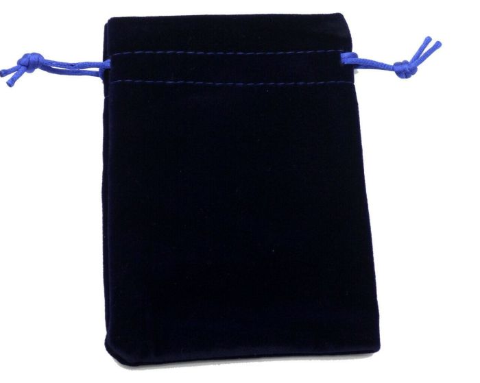 Gift bag, velvet (10 x 15 cm) G1008/Blue