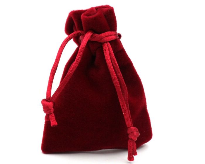 Gift bag, velvet (8.5*6.5cm) G1010/ Red