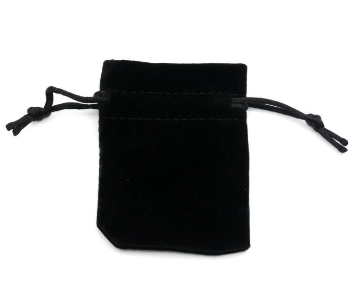 Gift bag, velvet (8.5 x 6.5 cm) G1012/Black