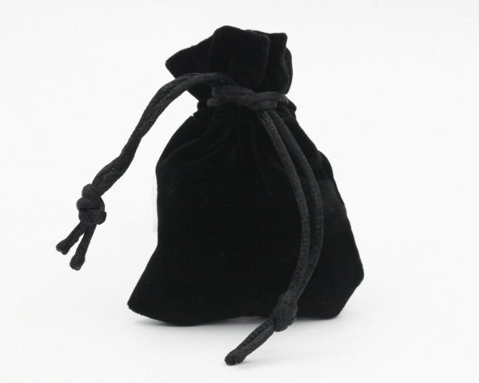 Gift bag, velvet (8.5 x 6.5 cm) G1012/Black
