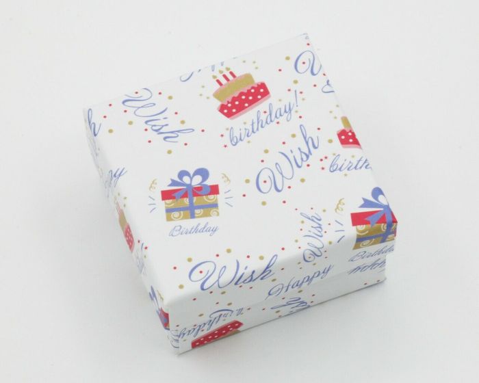 Gift box (5.5 x 5.5 cm) Happy Birthday 90030/L4