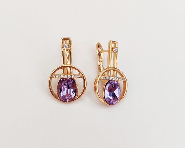 Earrings with Swarovski crystals R097078907380
