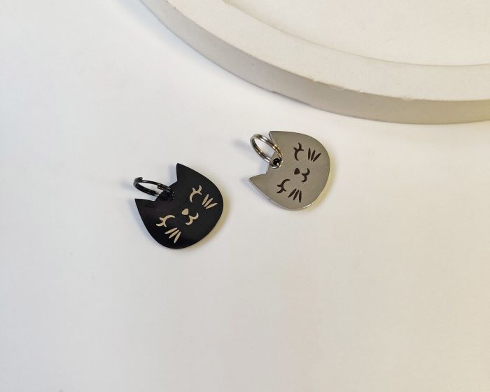 Cat tag with custom engraving CAT_2 Steel