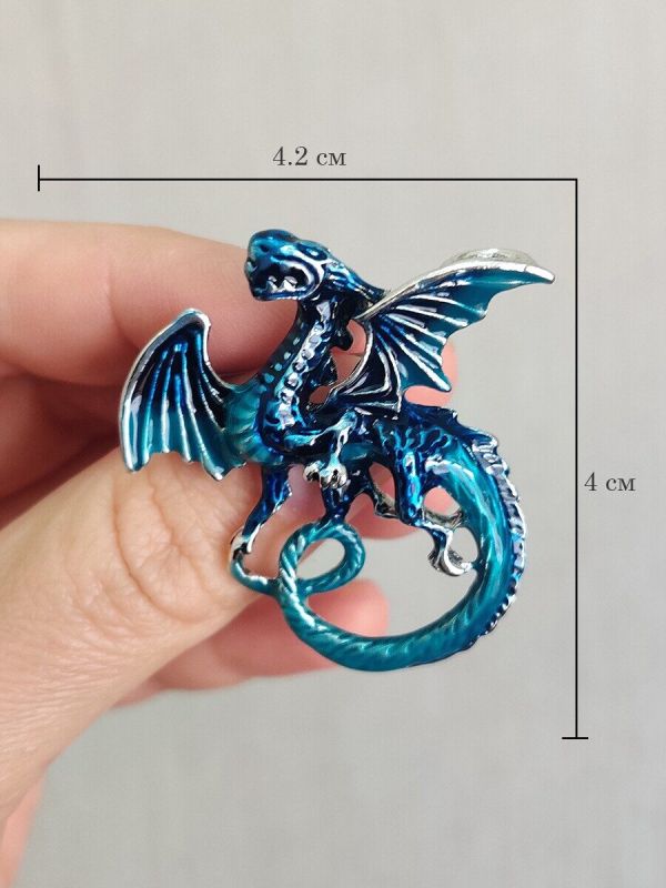 Blue Water Dragon Brooch G721174907180