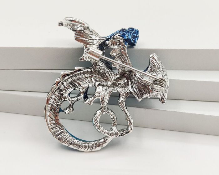 Blue Water Dragon Brooch G721174907180