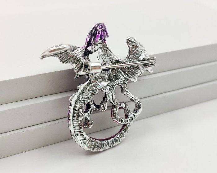 Purple Dragon Brooch G721274907180