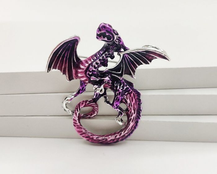 Purple Dragon Brooch G721274907180