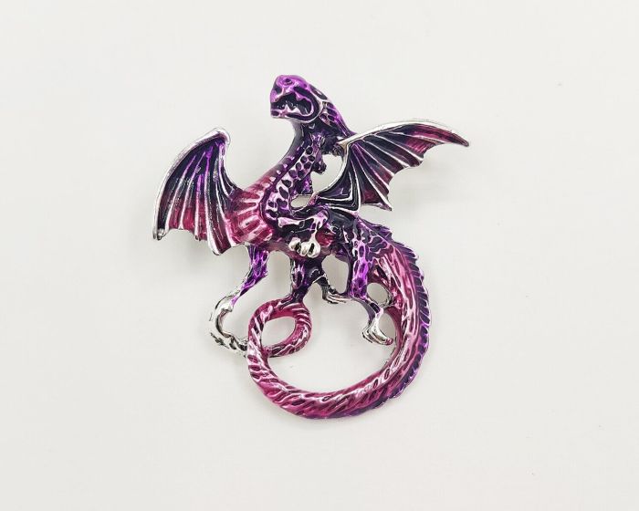 Purple Dragon Brooch G721274907180