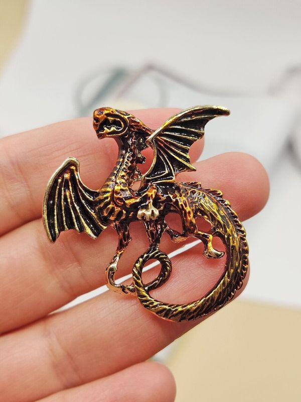 Golden Dragon Brooch G721574907180