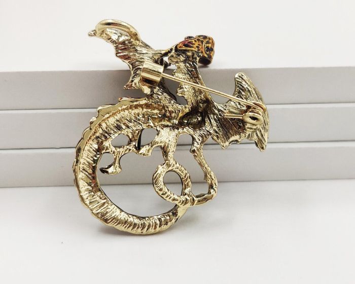 Golden Dragon Brooch G721574907180