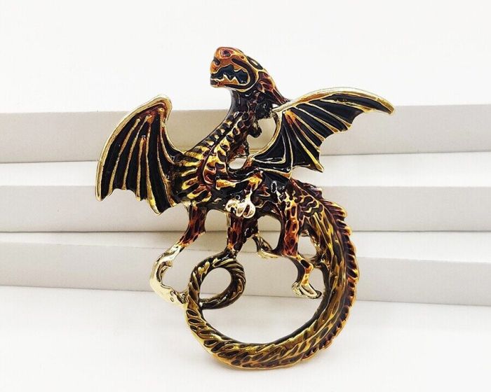 Golden Dragon Brooch G721574907180