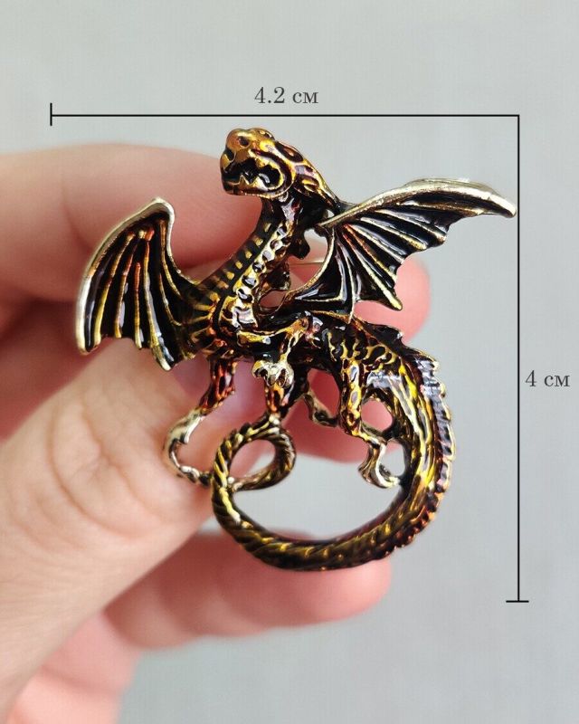 Golden Dragon Brooch G721574907180