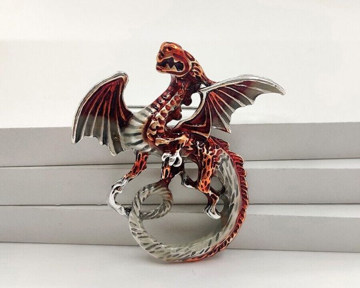 Fire Dragon Sign Brooch G721474907180