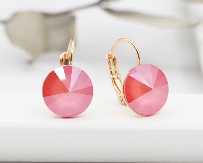 Earrings with Swarovski crystals 1.2 cm - 79
