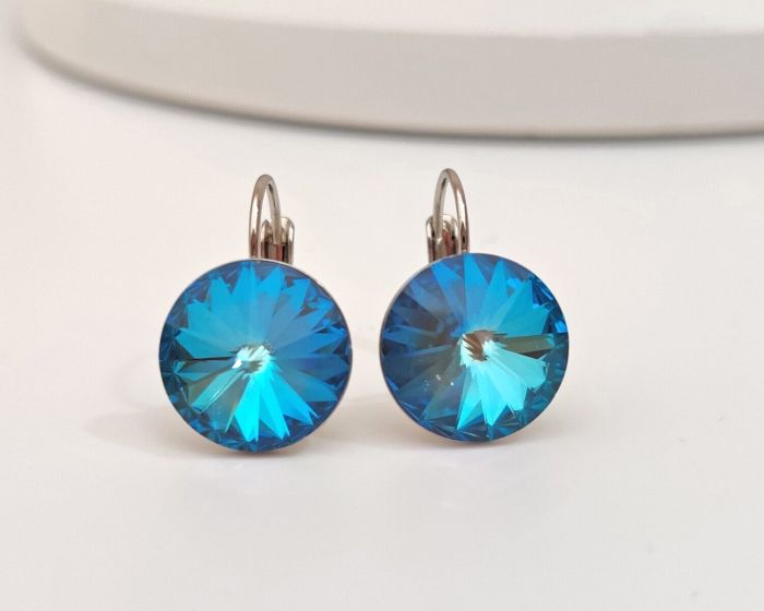 Earrings with Swarovski crystals 1.4 cm - 36