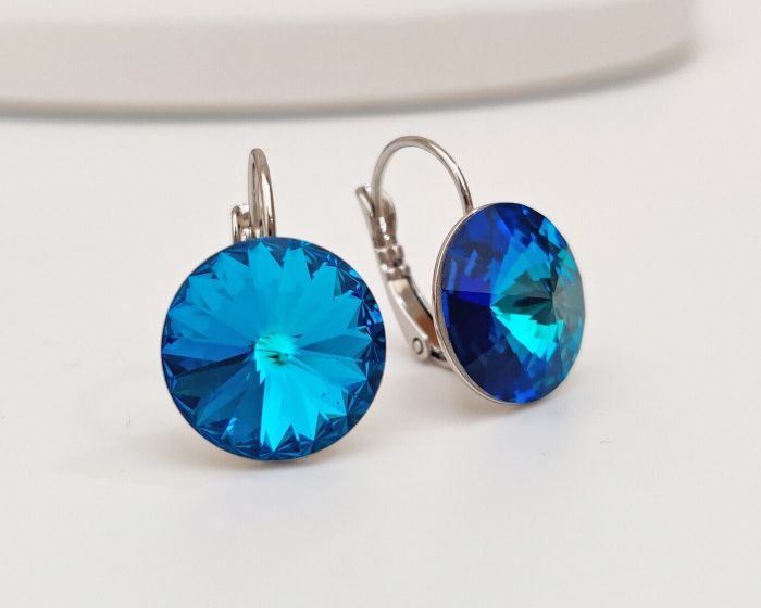 Earrings with Swarovski crystals 1.4 cm - 36