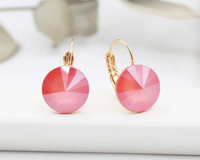 Earrings with Swarovski crystals 1.2 cm - 79